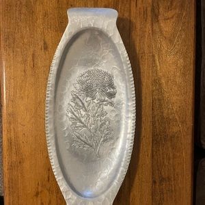 Vintage Trade Continental Wrought Aluminum Tray